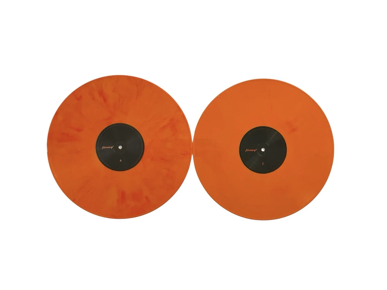 Post Malone Autographed Limited Edition Stoney Orange Colored Double Vinyl Album, image 4