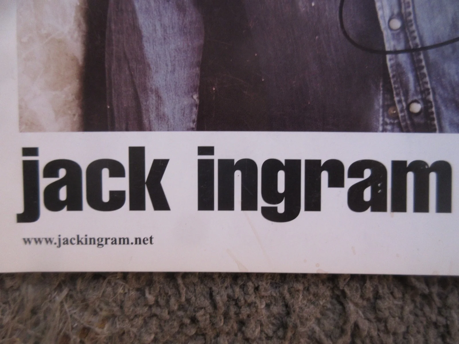 JACK INGRAM 8" x 11" FULL COLOR SIGNED PUBLICITY PHOTO 2005 BIG MACHINE, image 4