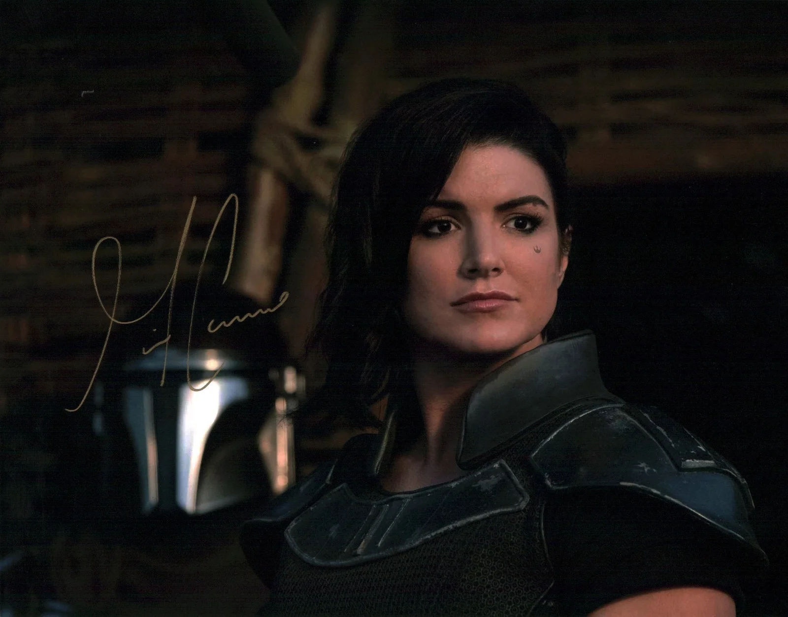 Gina Carano — Gina Carano Star Wars The Mandalorian 11x14 Signed Photo Poster JSA Certified Au