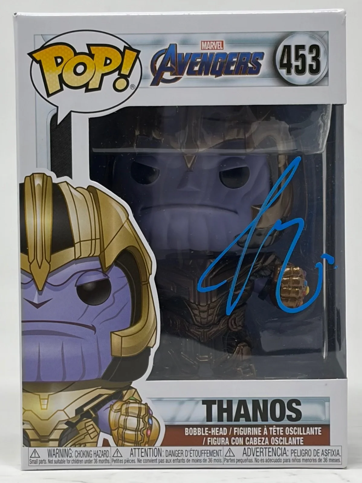 Josh Brolin — Josh Brolin Signed Autograph Avengers Thanos Funko Pop #453 Marvel Beckett COA, изображение 2