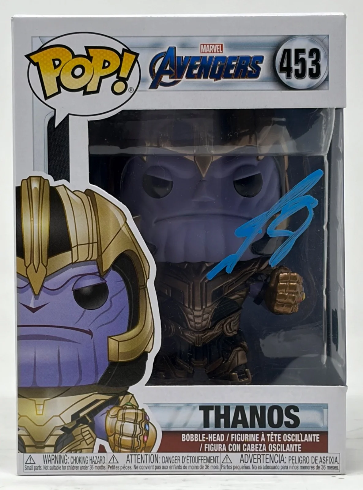 Josh Brolin — Josh Brolin Signed Autograph Avengers Thanos Funko Pop #453 Marvel Beckett COA, изображение 2