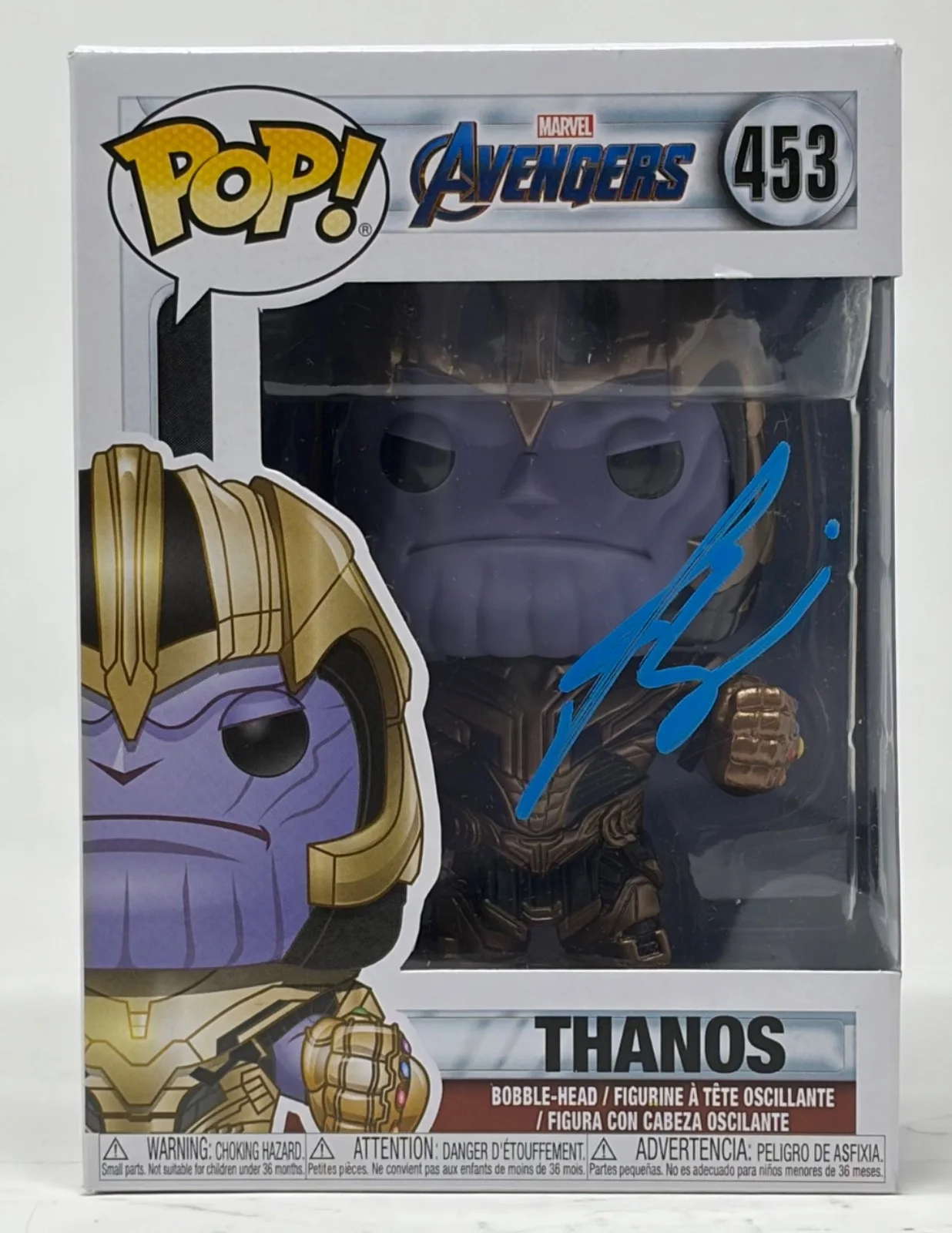 Josh Brolin — Josh Brolin Signed Autograph Avengers Thanos Funko Pop #453 Marvel Beckett COA, image 2