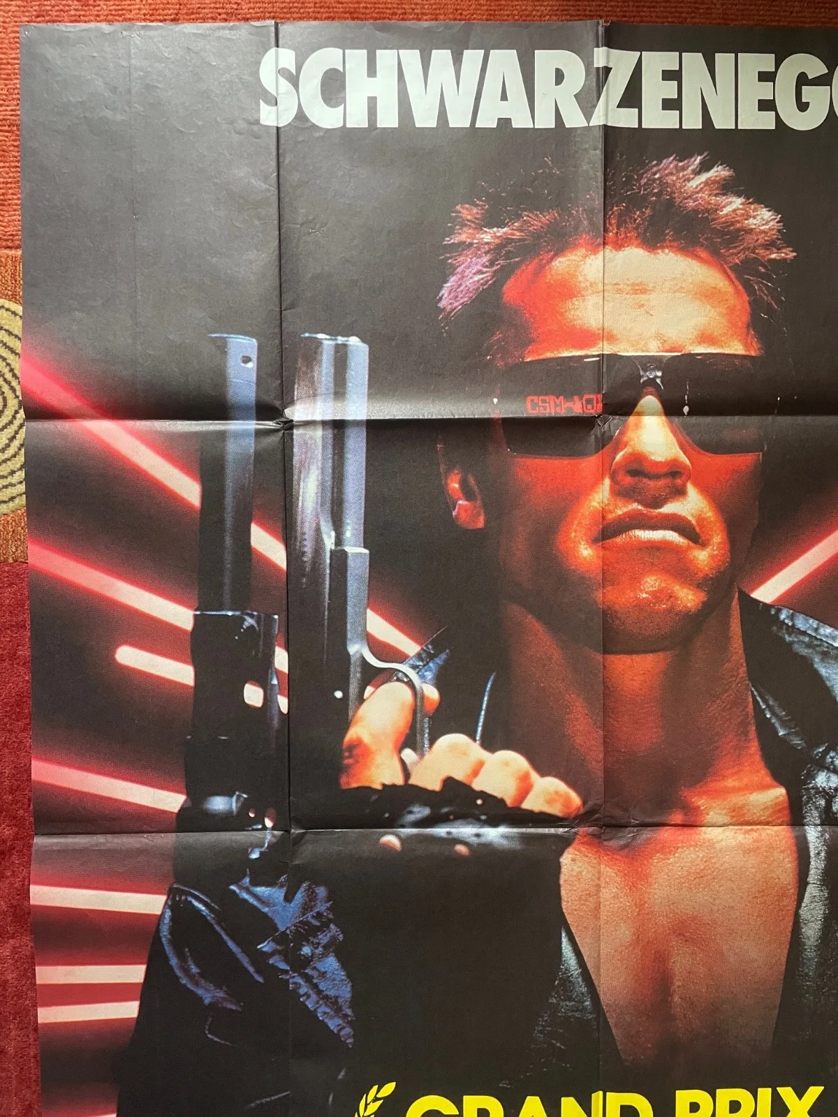 THE TERMINATOR (1984) Genuine Original French Grande Movie Film Poster VERY RARE, изображение 2