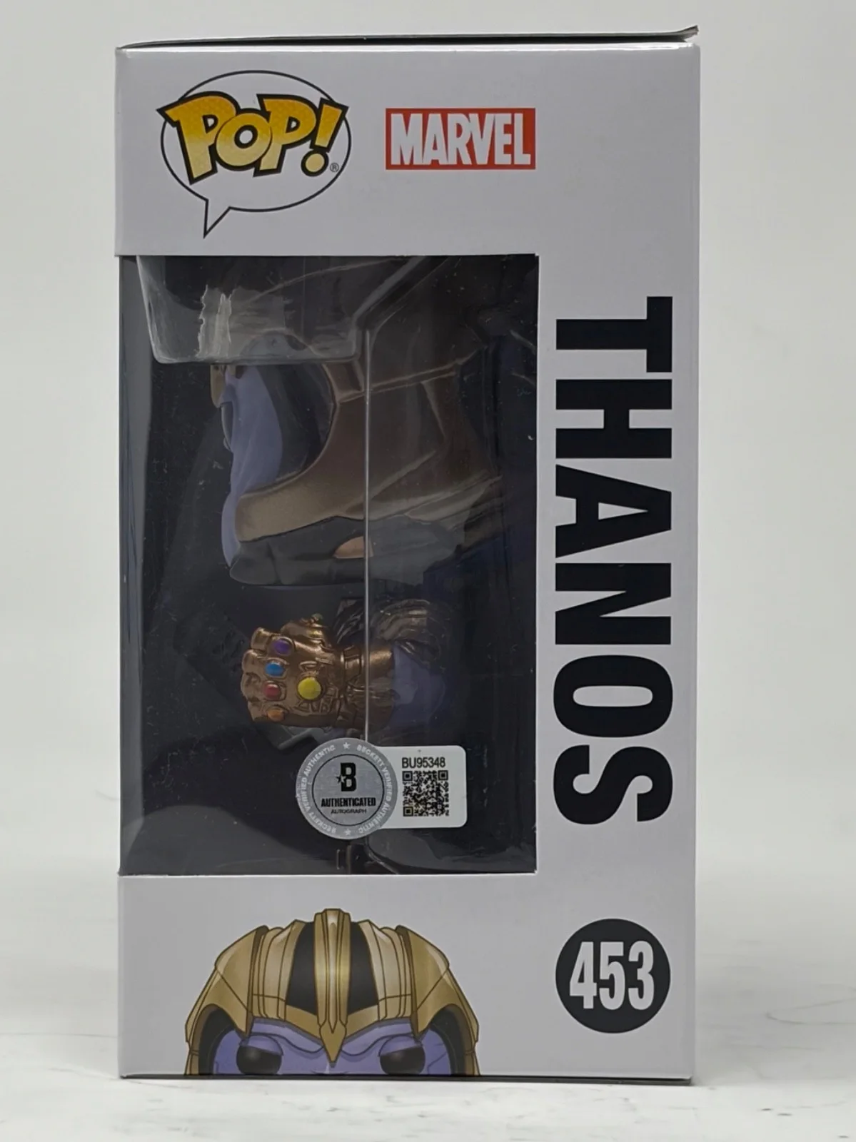 Josh Brolin — Josh Brolin Signed Autograph Avengers Thanos Funko Pop #453 Marvel Beckett COA, изображение 3