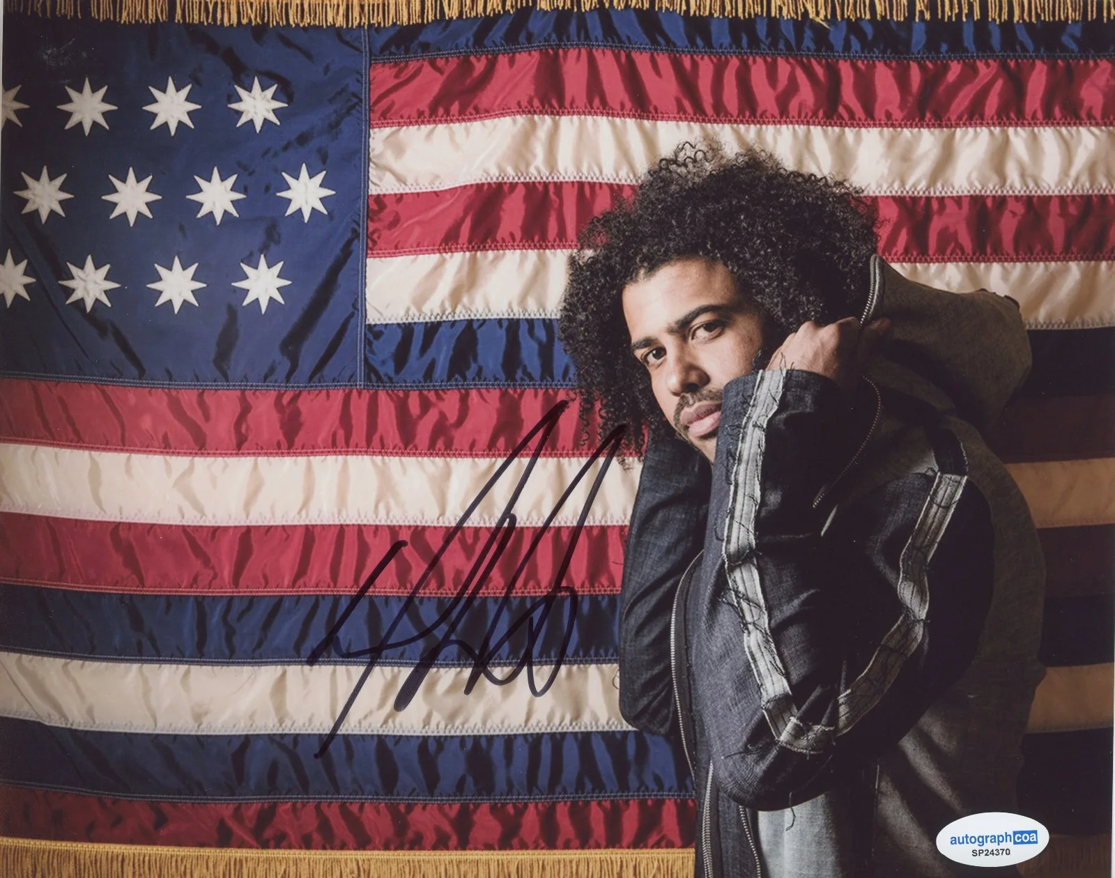 Daveed Diggs — Daveed Diggs Signed HAMILTON Lafayette / Jefferson 8x10 Photo EXACT Proof ACOA F, image 2