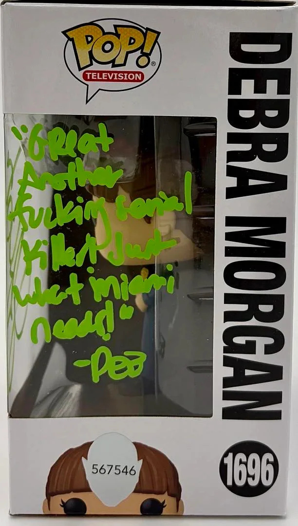 Jennifer Carpenter — Jennifer Carpenter "Debra" signed Funko #1696 w/quote & char name (Dexter) - JSA, изображение 3
