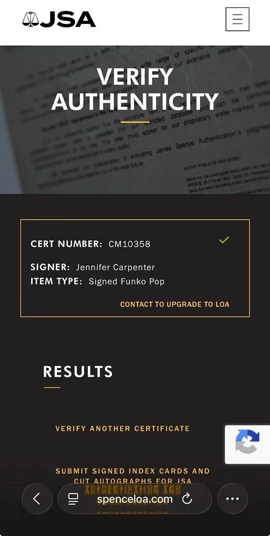 Jennifer Carpenter — Jennifer Carpenter "Debra" signed Funko #1696 w/quote & char name (Dexter) - JSA, изображение 5