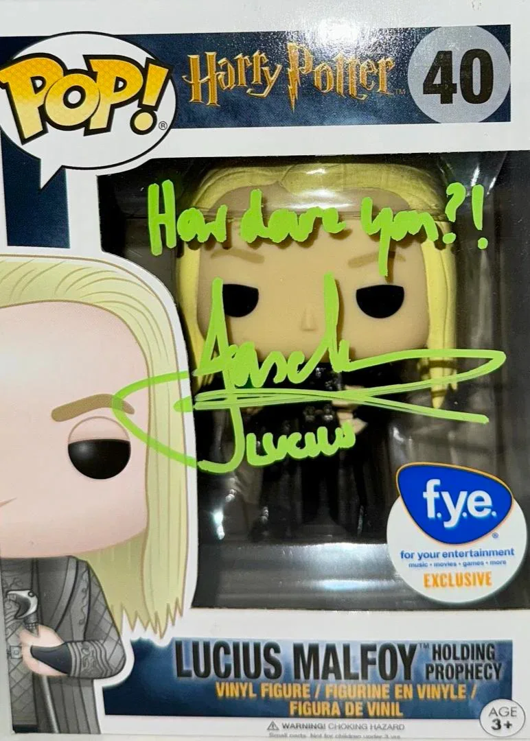Jason Isaacs — Jason Isaacs Signed Funko Pop #40 "Lucius Malfoy" (Harry Potter) - JSA COA