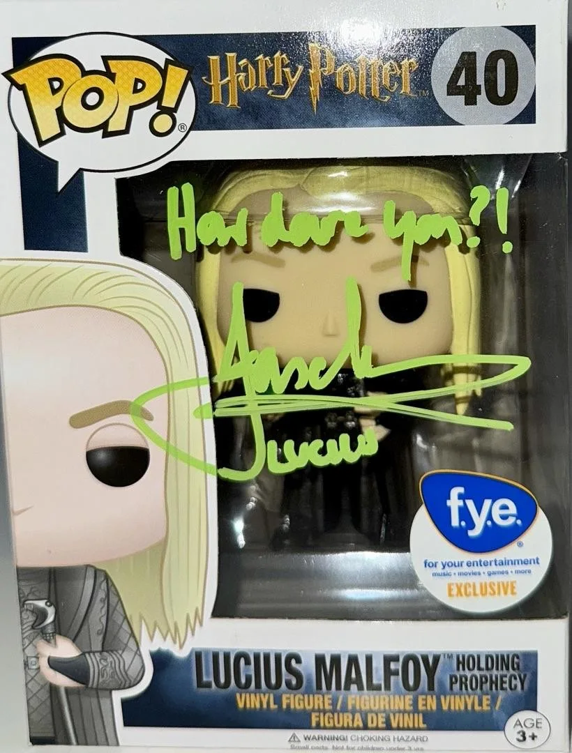 Jason Isaacs — Jason Isaacs Signed Funko Pop #40 "Lucius Malfoy" (Harry Potter) - JSA COA, изображение 2