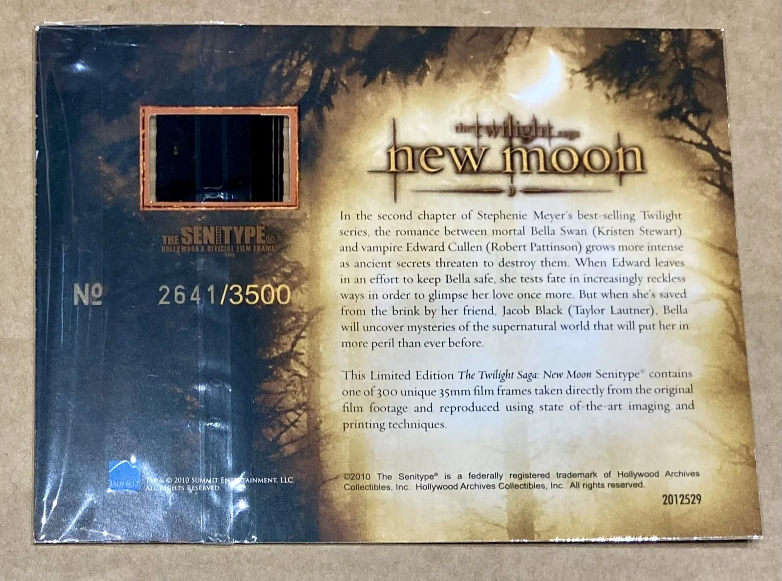 The Twilight Saga ~ New Moon ~ Senitype Film Cell ~ 2641/3500 ~ Charlie Swan, изображение 2