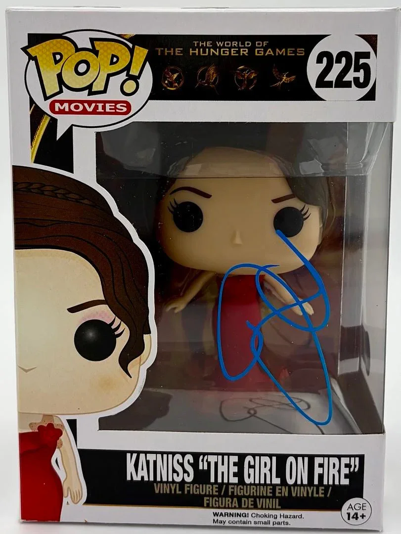 Jennifer Lawrence — Jennifer Lawrence signed Hunger Games Funko #225 - Beckett COA *RARE*