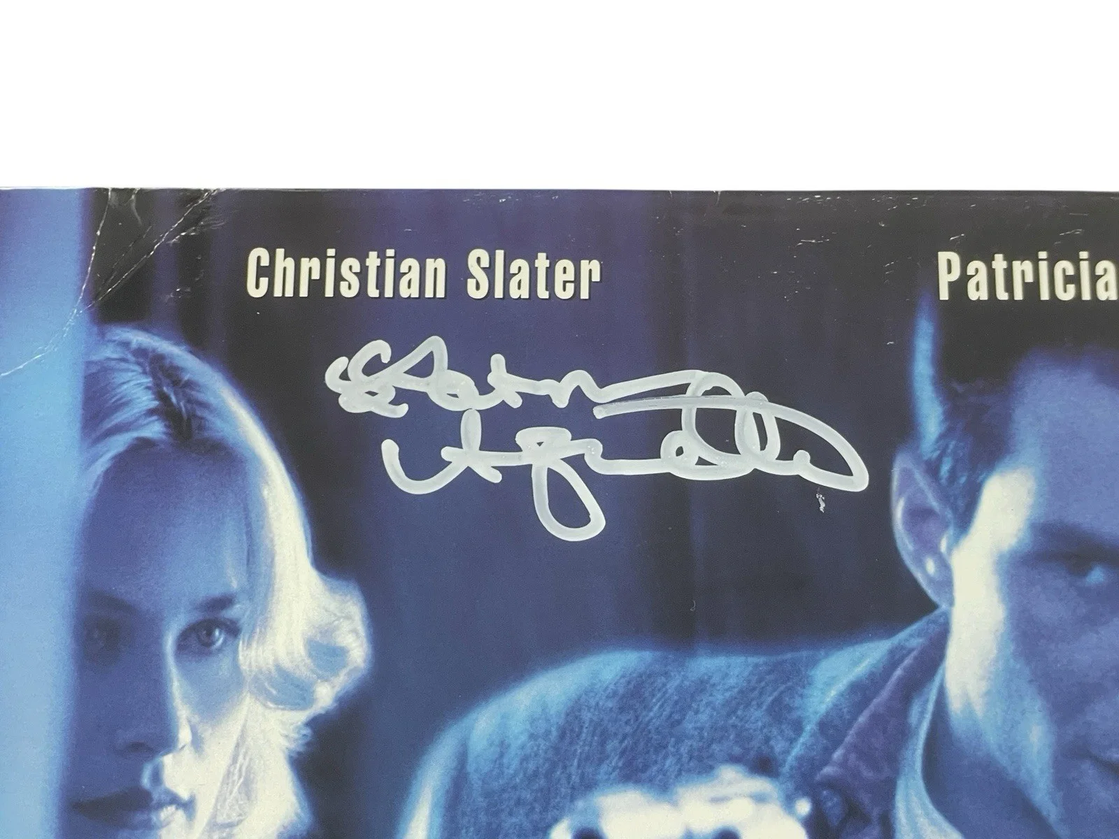 Christian Slater — True Romance Patricia Arquette and Christian Slater Autographed Laserdisc Signed, изображение 3
