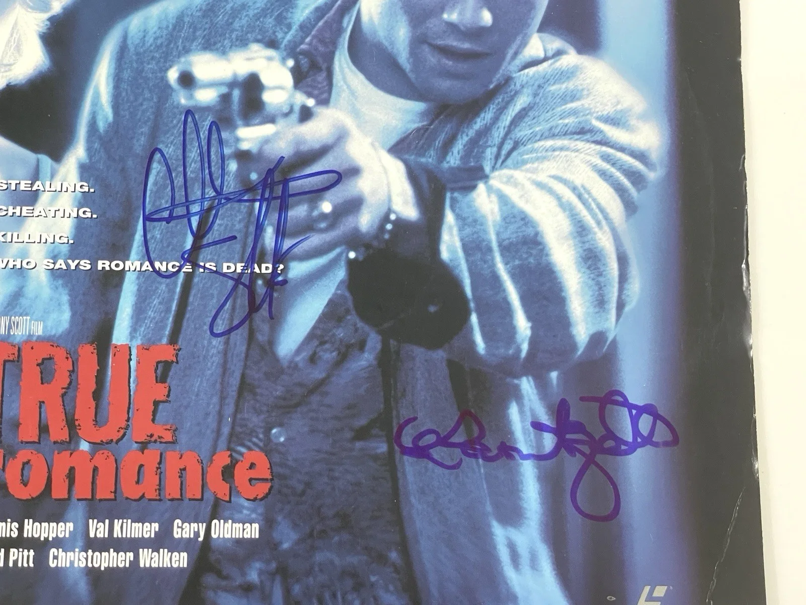 Christian Slater — True Romance Patricia Arquette and Christian Slater Autographed Laserdisc Signed, изображение 3
