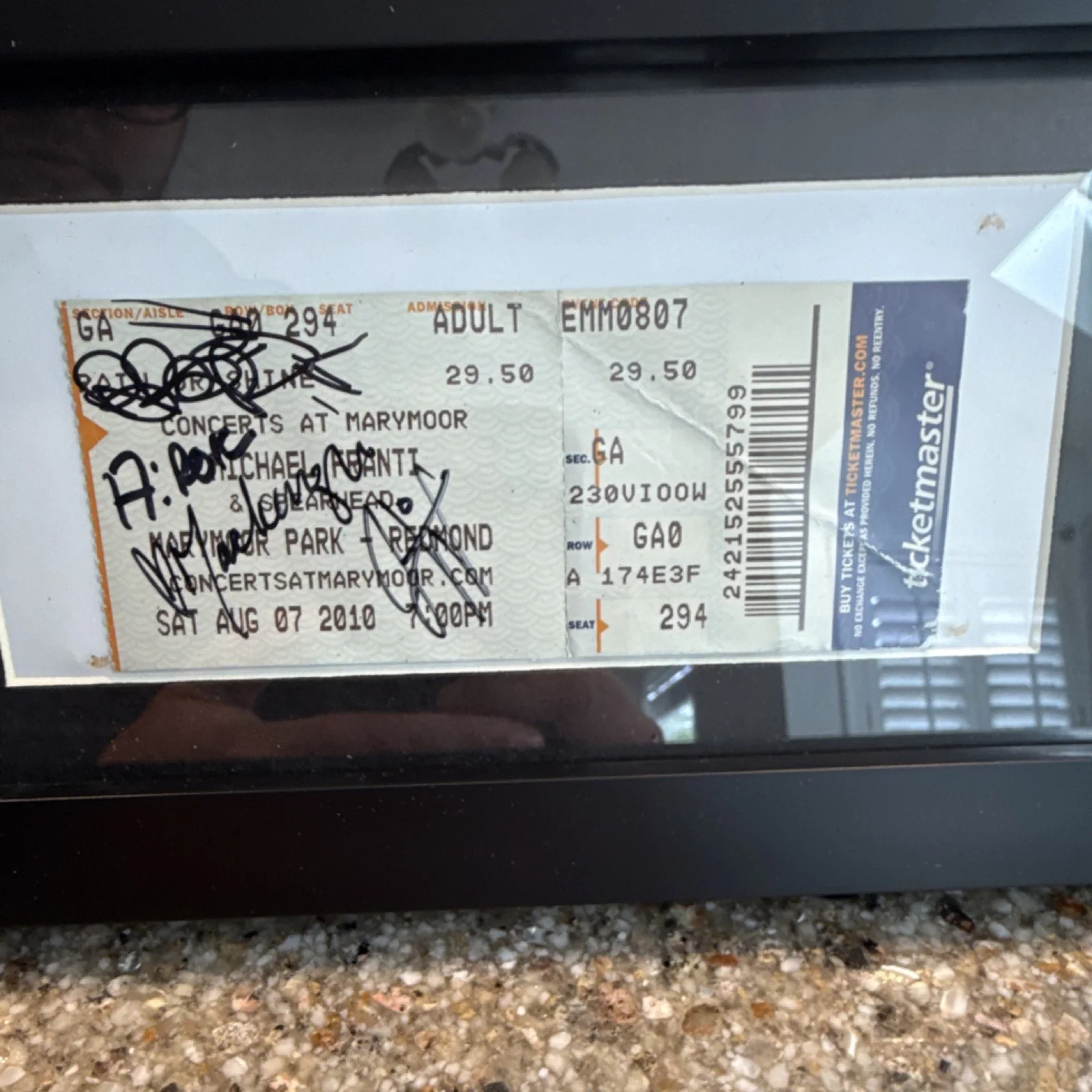 Flobots Autographed Concert Ticket Stub Opener Michael Franti Marymoor Park 2010, изображение 2