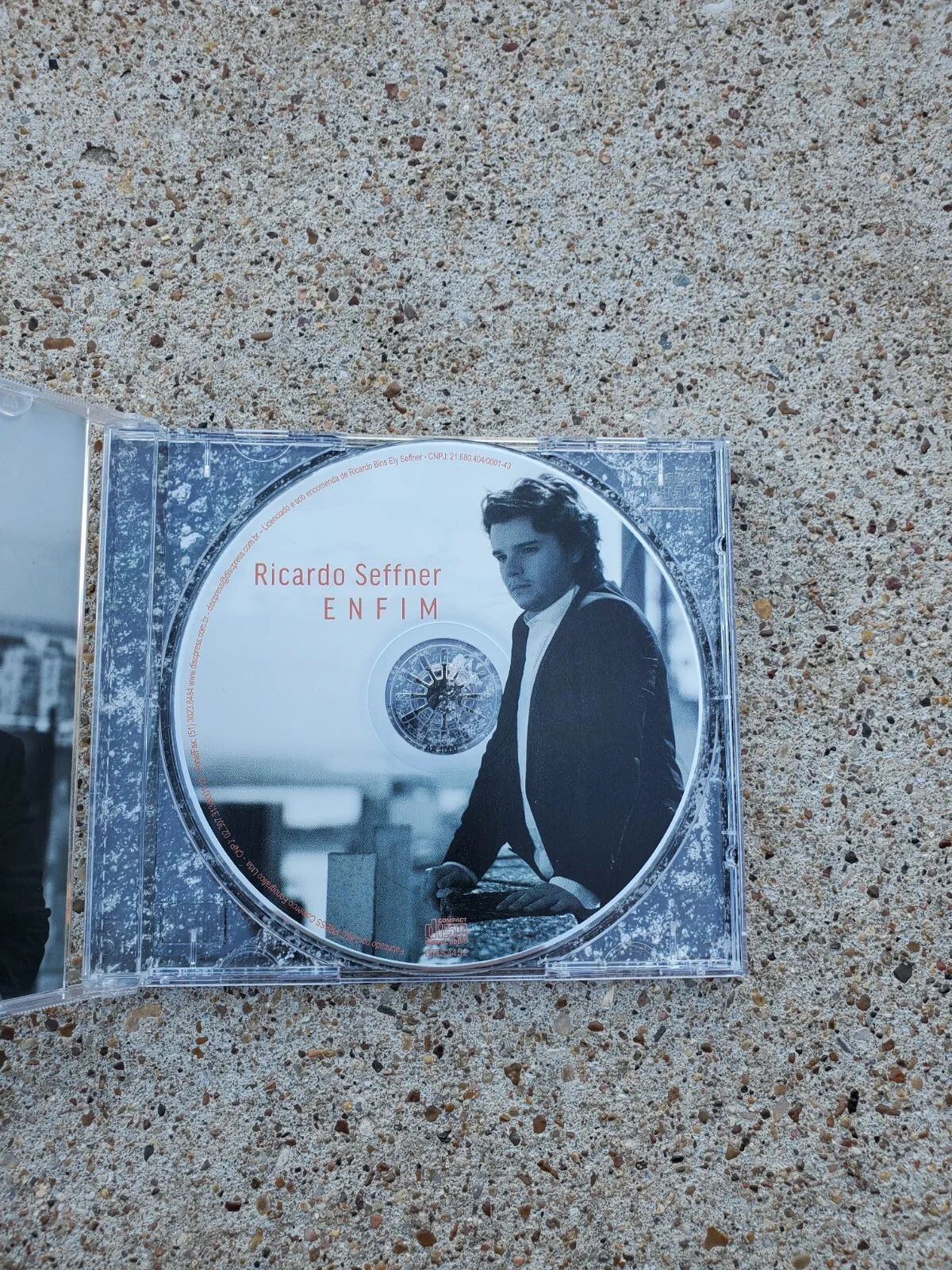 Ricardo Seffner ENFIM CD EP Brazilian Singer Signed By Artist, image 2