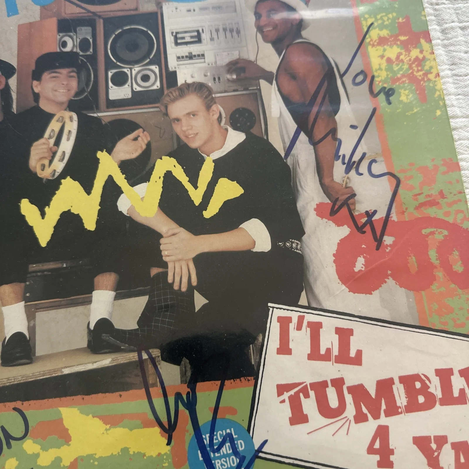 CULTURE CLUB signed autographed "I'LL TUMBLE 4 YA" LP EP RECORD BECKETT LOA BAS, изображение 3