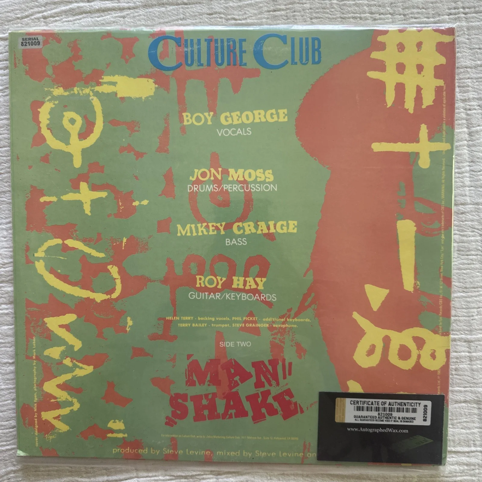 CULTURE CLUB signed autographed "I'LL TUMBLE 4 YA" LP EP RECORD BECKETT LOA BAS, изображение 4