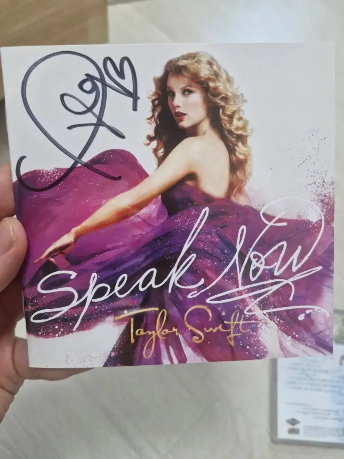 Signed Taylor Swift Speak Now CD, image 2