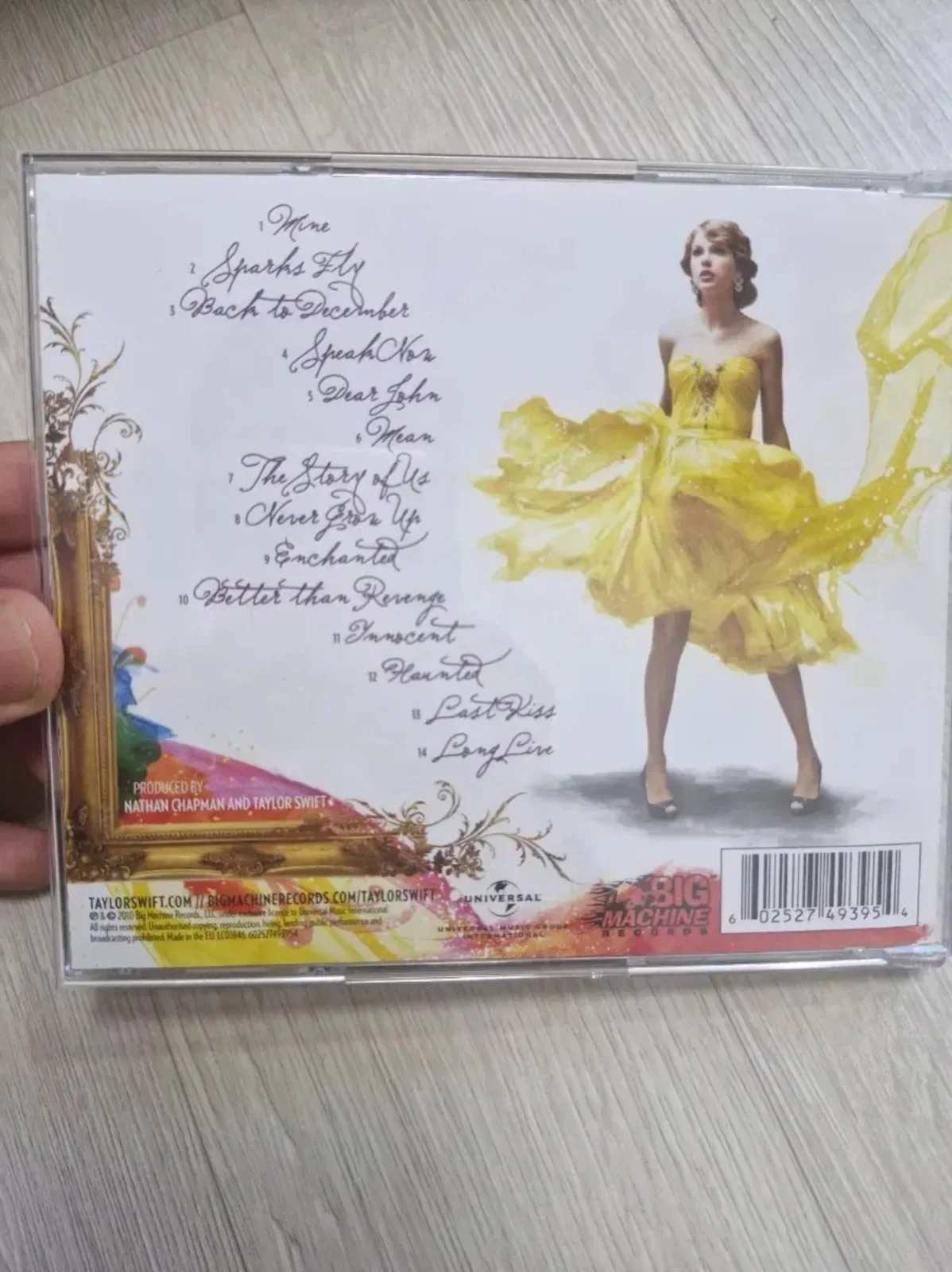 Signed Taylor Swift Speak Now CD, image 4