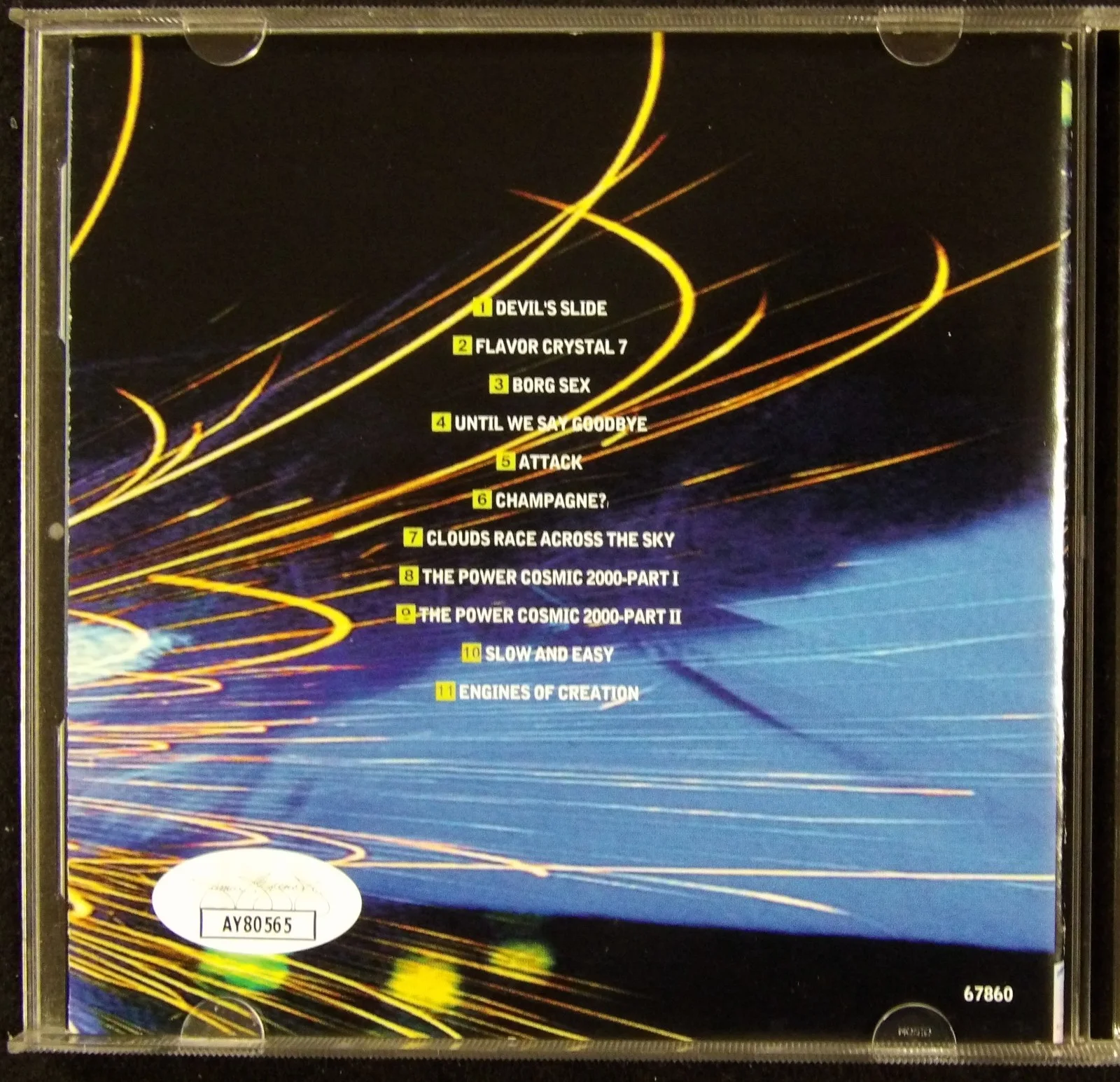 Joe Satriani Signed Engines Of Creation CD Booklet Cover JSA Authenticated, изображение 2