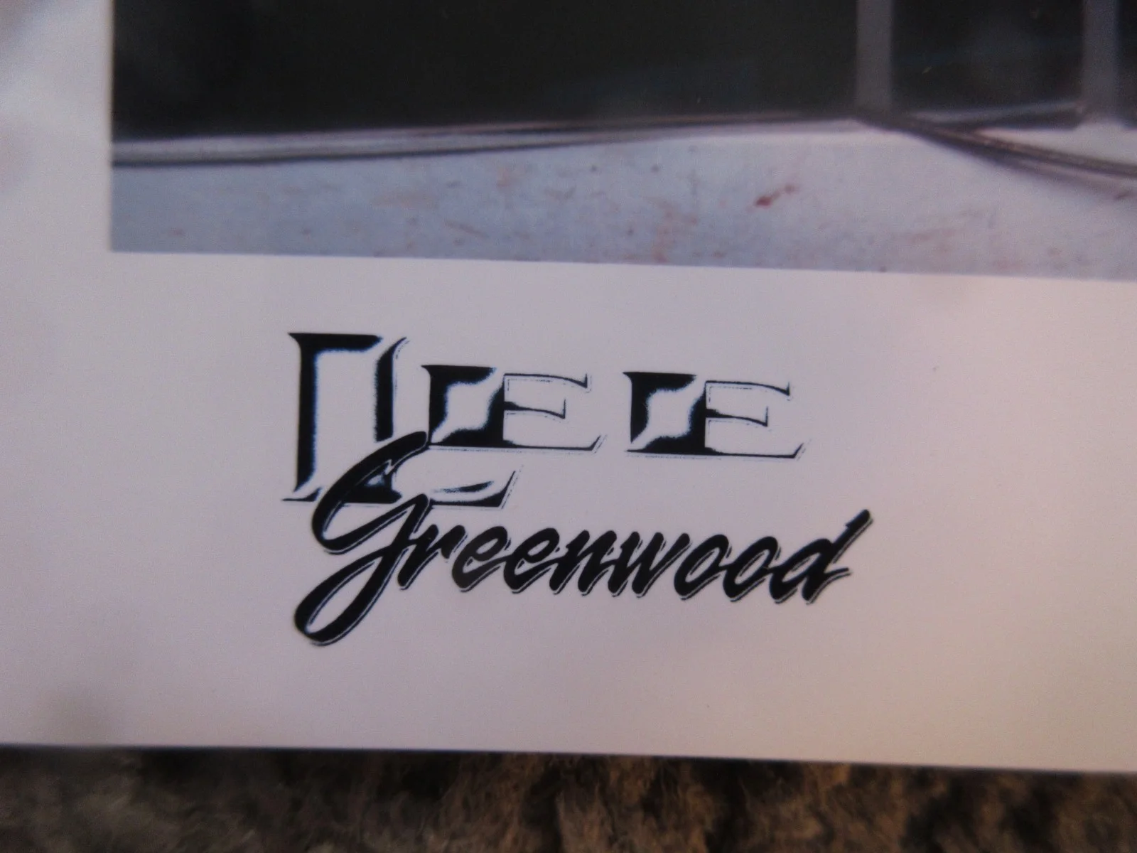 LEE GREENWOOD SIGNED "STRONGER THAN TIME" 2003 CURB 8"x10" COLOR PUBLICITY PHOTO, изображение 4
