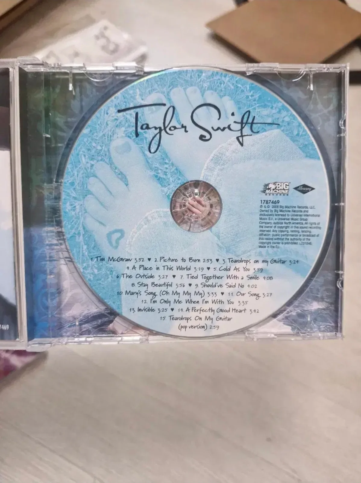 Taylor Swift Signed Autograph Debut Self-Titled CD Album, image 4