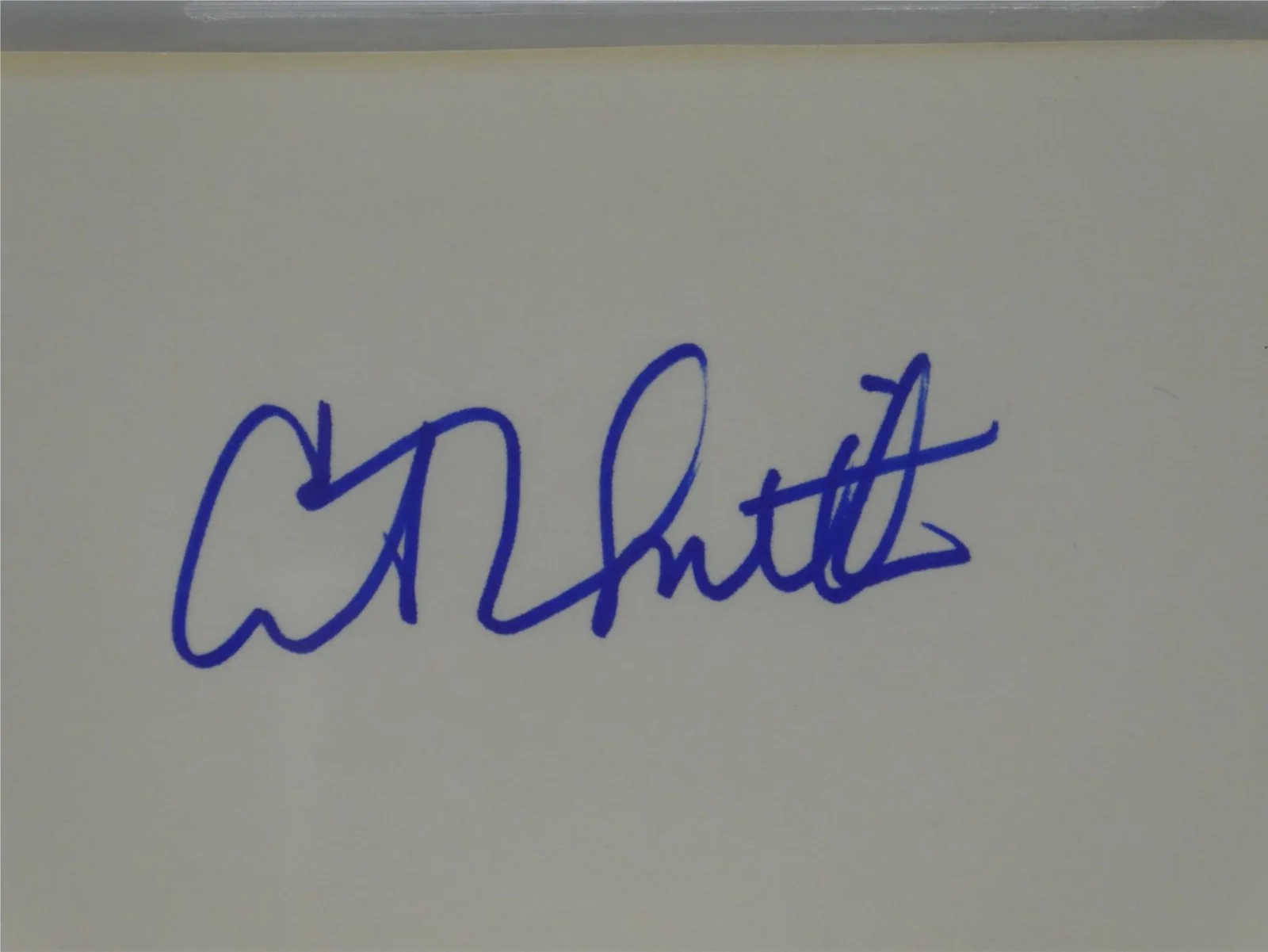 Courtney Thorne-Smith — Courtney Thorne-Smith Signed Slabbed 3x5 Index Card Actress Beckett COA, image 2