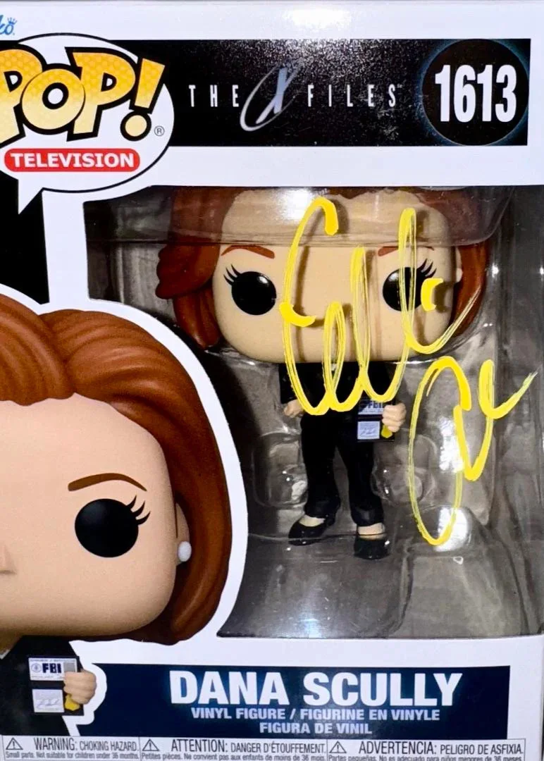 Gillian Anderson — Gillian Anderson Signed Funko Pop #1613 "Dana Scully" (Yellow Ink) - PSA COA