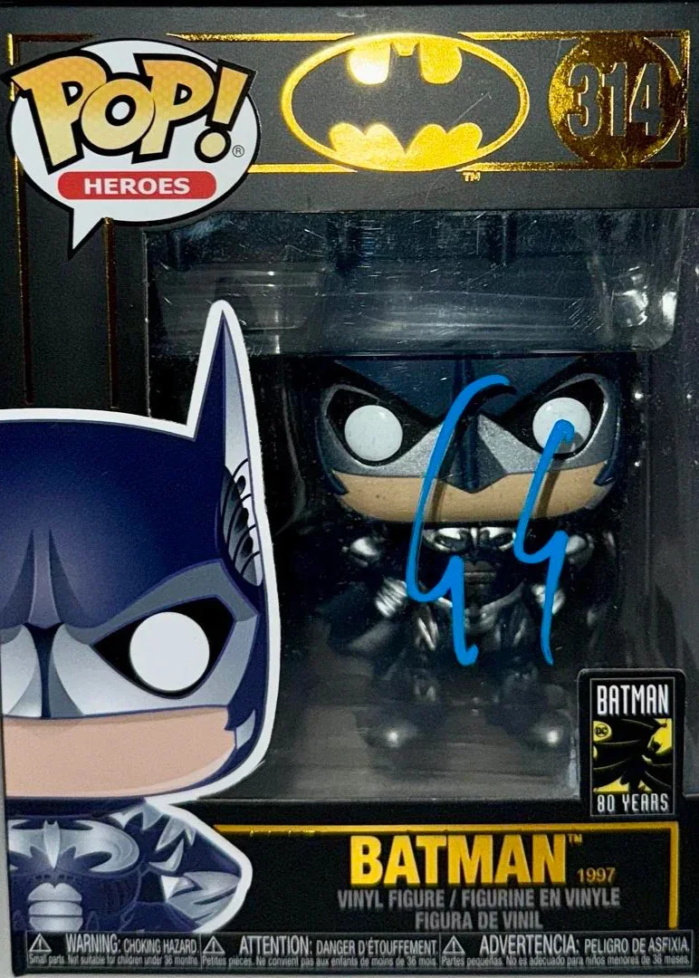 George Clooney — George Clooney Signed Funko Pop #314 Batman (Blue Ink) - Fanatics Beckett COA