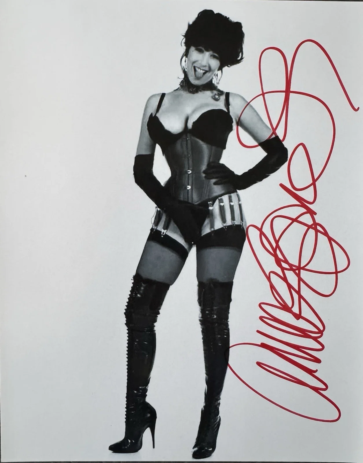 ANNIE SPRINKLE — ANNIE SPRINKLE SIGNED 8X10 PHOTO XXX LEGEND AUTOGRAPH SEXY