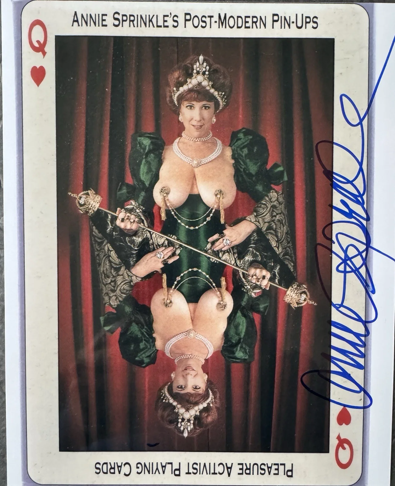 ANNIE SPRINKLE — ANNIE SPRINKLE SIGNED 8X10 PHOTO XXX LEGEND AUTOGRAPH SEXY