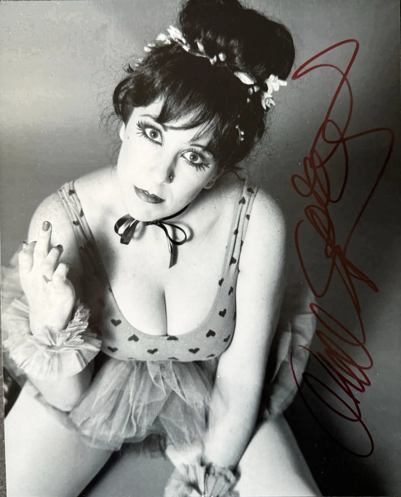 ANNIE SPRINKLE — ANNIE SPRINKLE SIGNED 8X10 PHOTO XXX LEGEND AUTOGRAPH SEXY