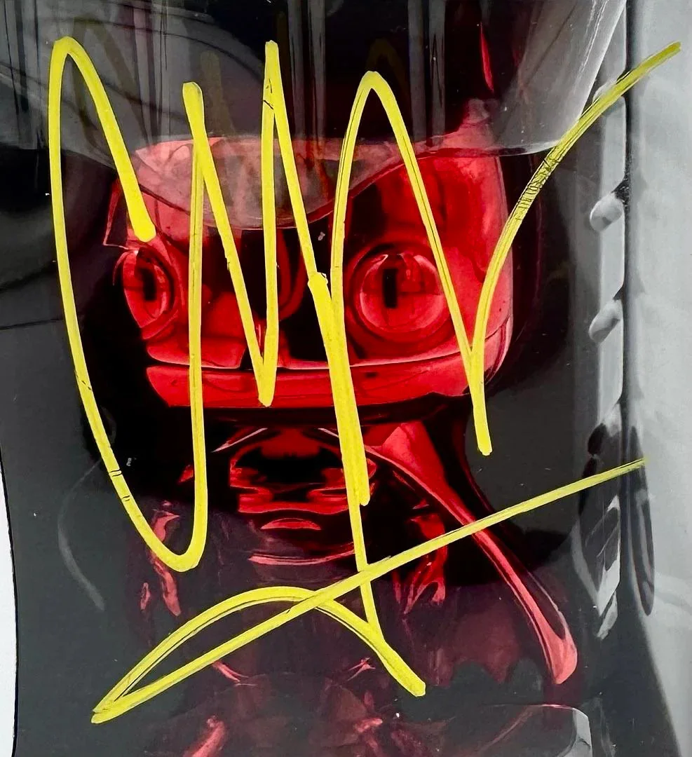 Christian Bale — Christian Bale Signed Funko Pop #144 (Batman) - Beckett COA, image 2
