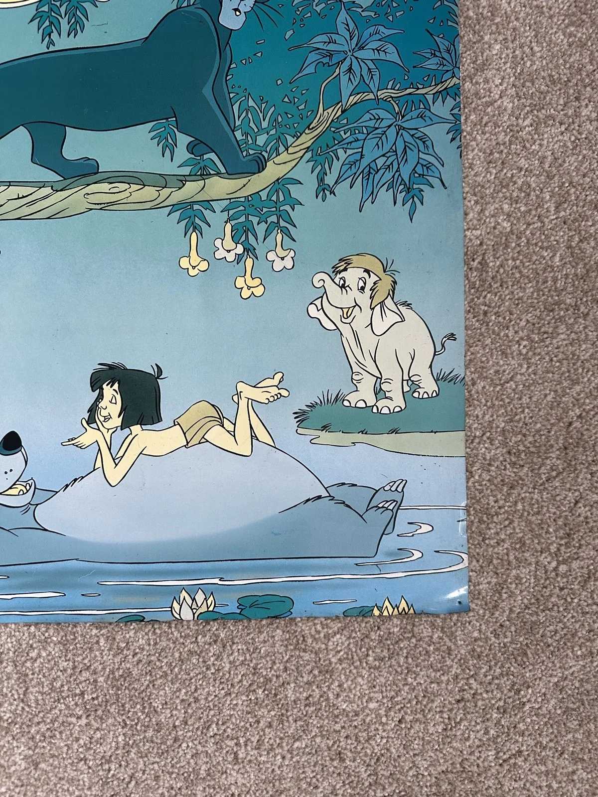 The Jungle Book 1967 Walt Disney Metal / steel Poster Vintage Rare collectible, изображение 2