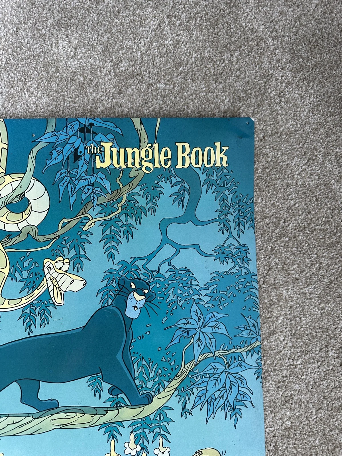 The Jungle Book 1967 Walt Disney Metal / steel Poster Vintage Rare collectible, изображение 4