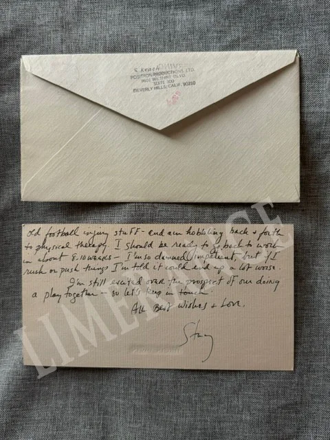 Actor Stacy Keach Note to Actress Lois Nettleton 1982, image 2