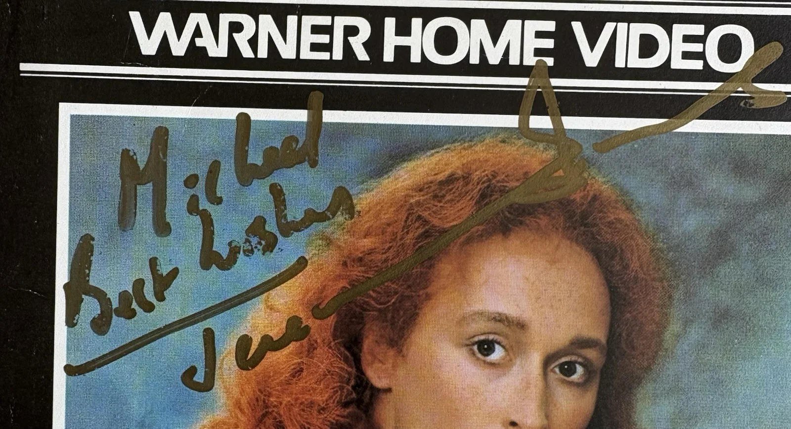 JEREMY IRONS FILM STAR AUTOGRAPHED VHS COVER FOR THE FRENCH LIEUTENANTS WOMAN, изображение 2