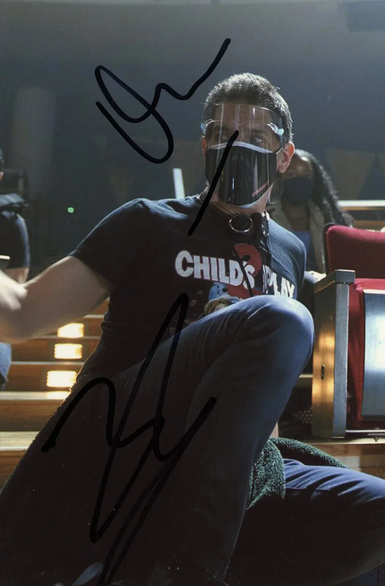 ZACKARY ARTHUR, DON MANCINI — Zackary Arthur & Don Mancini signed "CHUCKY" 8x10 Photo EXACT PROOF b ACOA COA, изображение 5