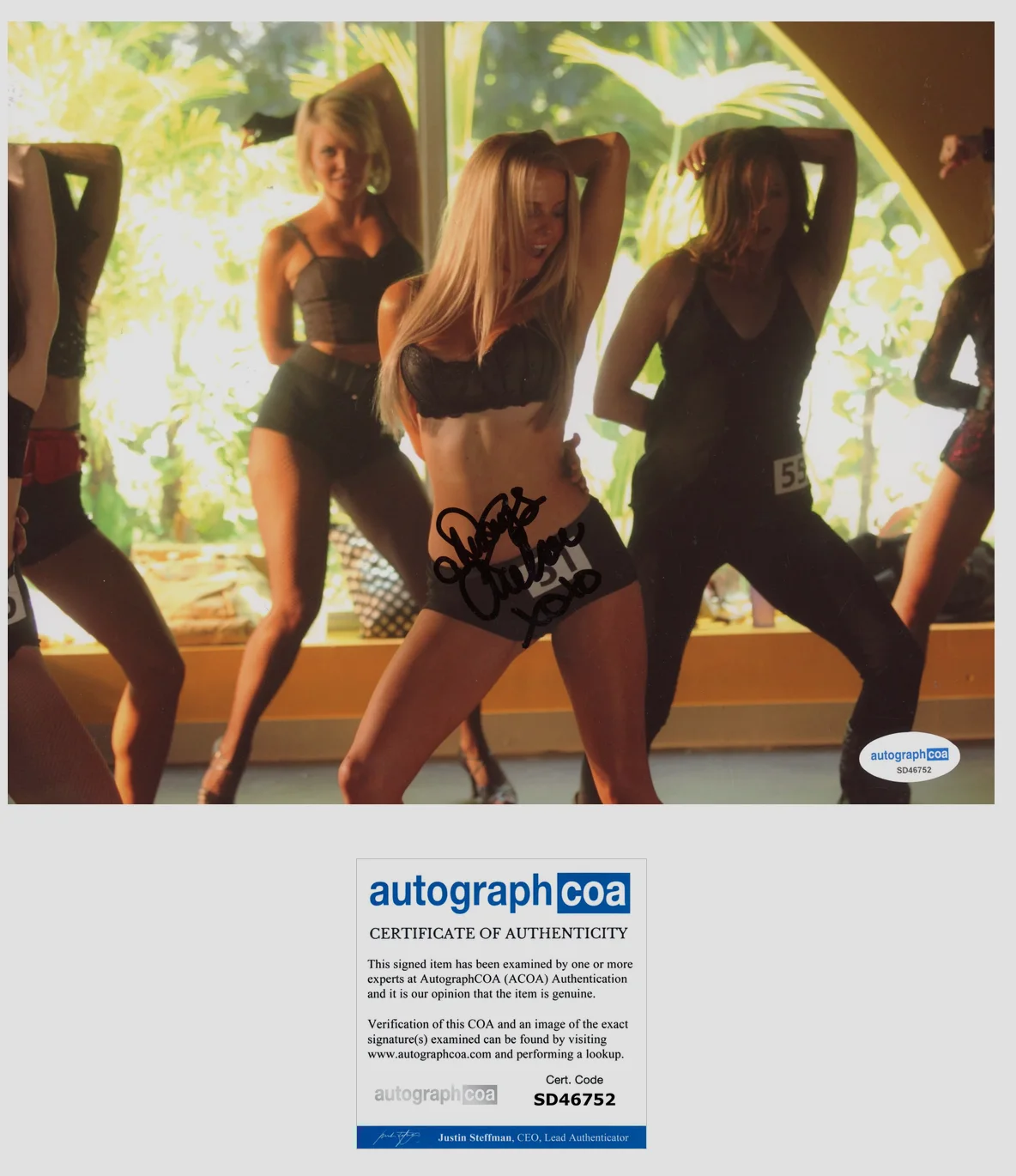 CHELAN SIMMONS — Chelan Simmons signed "THE LA COMPLEX" 8x10 Photo AUTOGRAPH a SEXY Hot ACOA COA