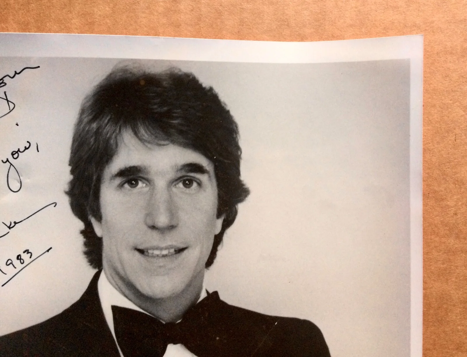 Henry Winklet — Henry Winkler vintage signed autographed 8X10 photo signed in 1983, image 3