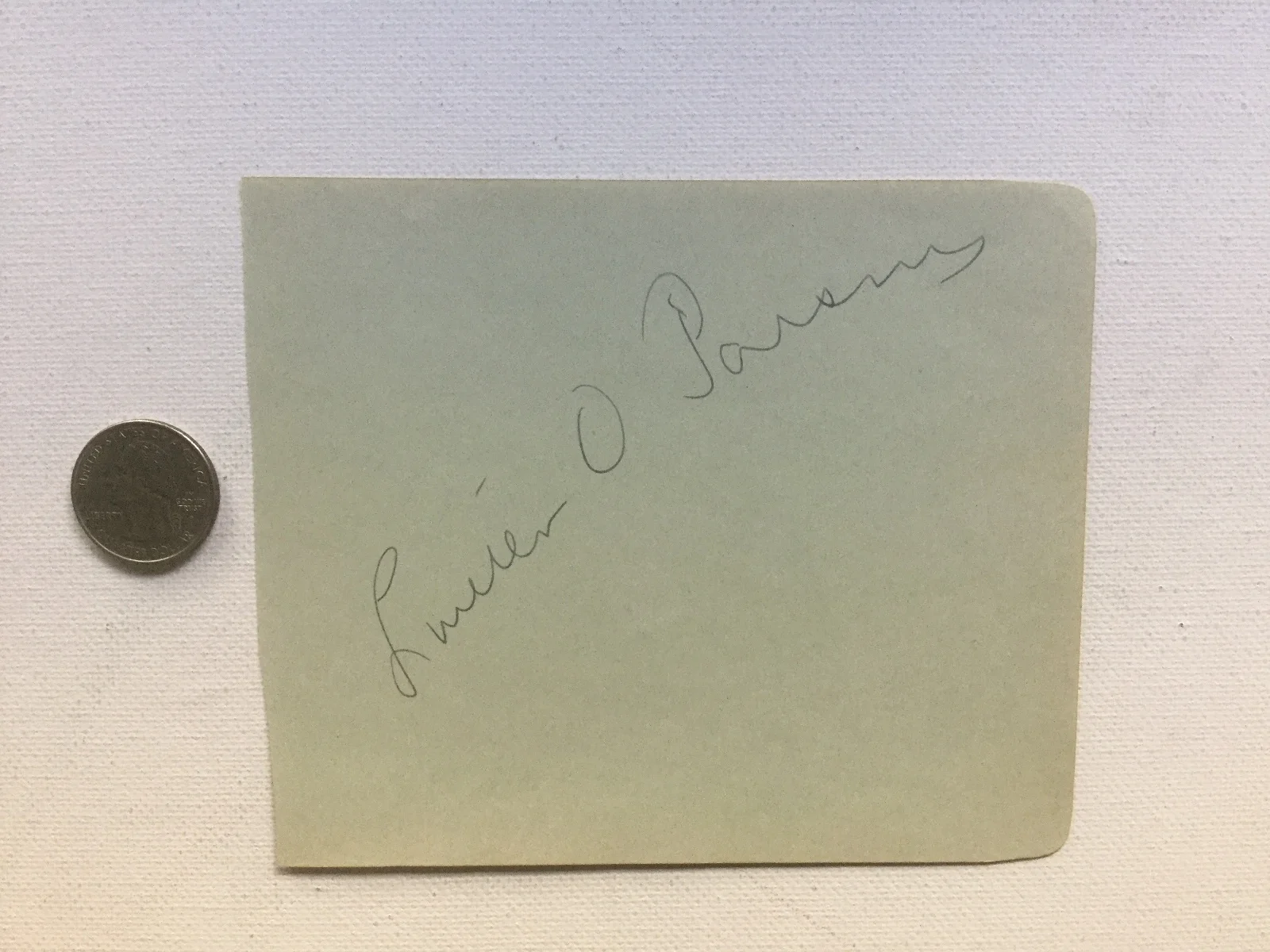 LOUELLA O. PARSONS (1881 - 1972) Gossip Columnist & Screenwriter autograph., image 2