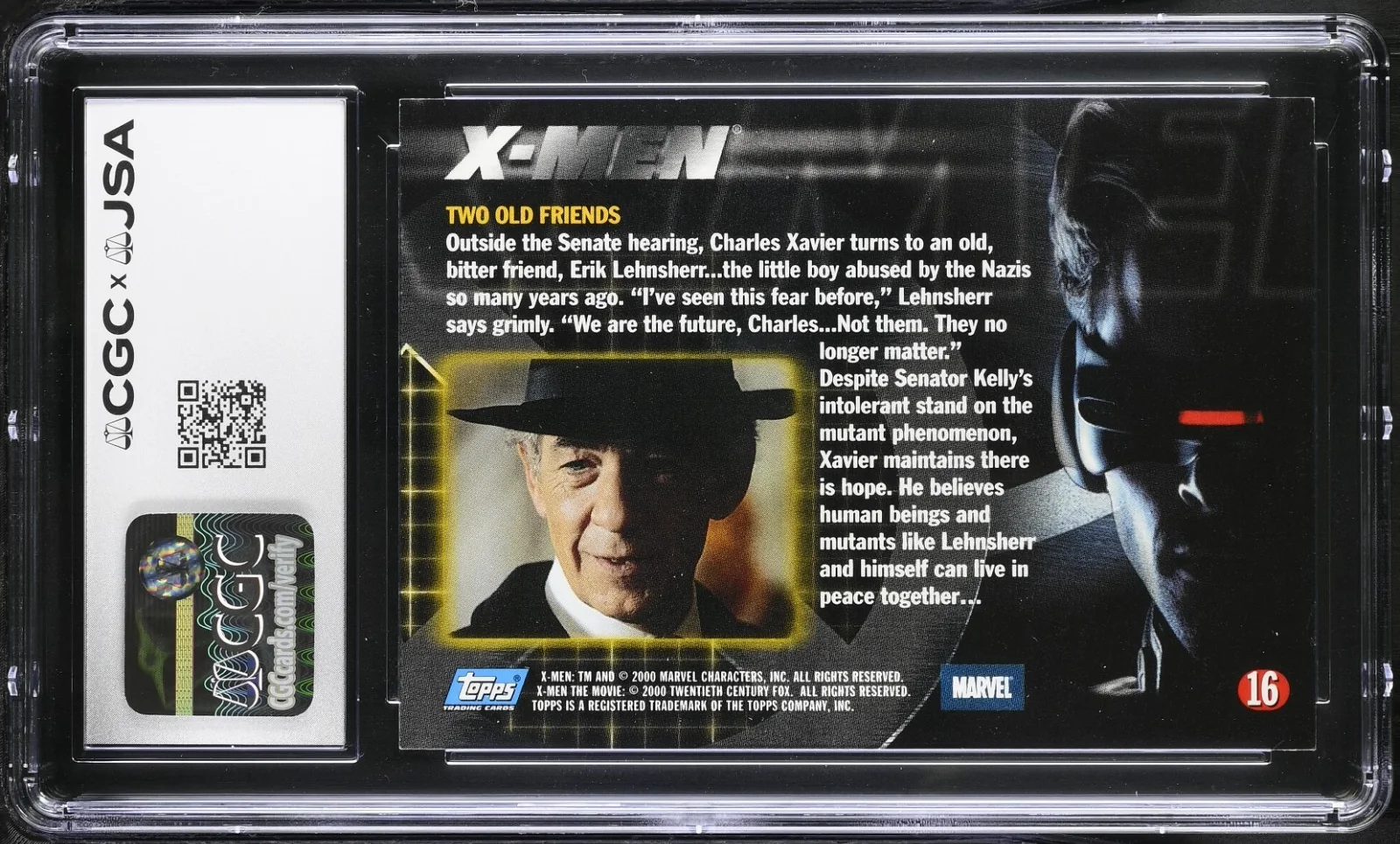 PATRICK STEWART 2000 X-Men Movie #16 Card SIGNED AUTOGRAPH CGC JSA COA POP 1, изображение 2