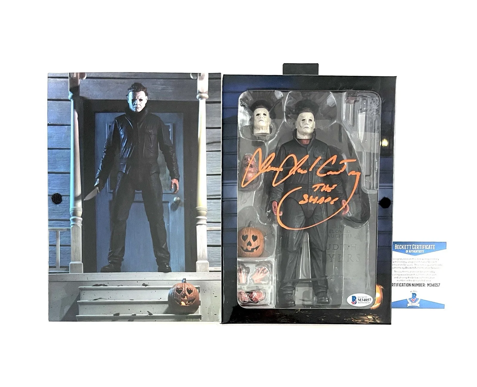 James Jude Courtney — Halloween Michael Myers Signed NECA Book Shelf Action Figure James Jude Courtney, изображение 2