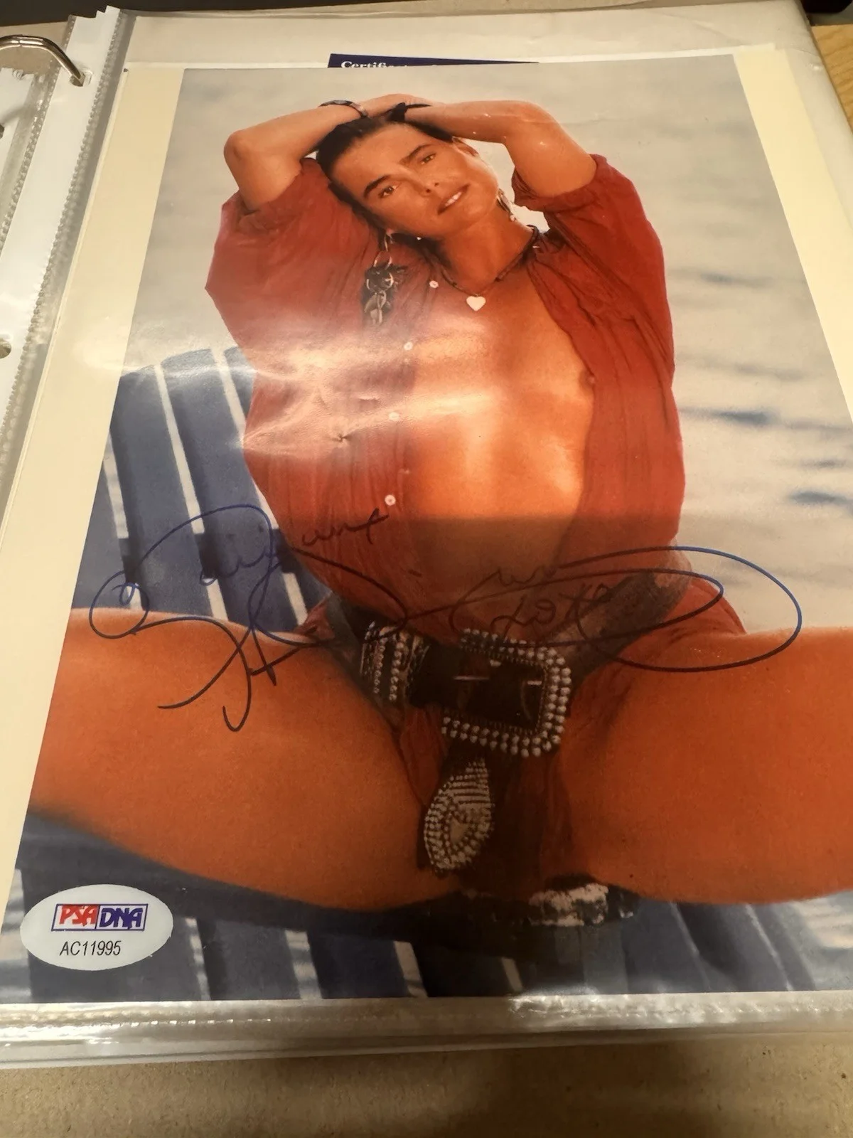 Margaux HEMMINGWAY Signed Autographed Photo Semi Nude Psa COA, изображение 2