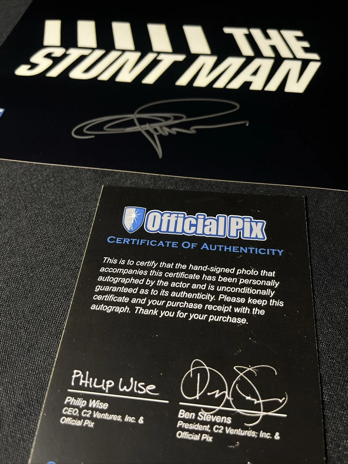 Dan Perri — DAN PERRI Signed 8x10 Photo STAR WARS Movie Title Designer Stunt Man Auto COA, image 2