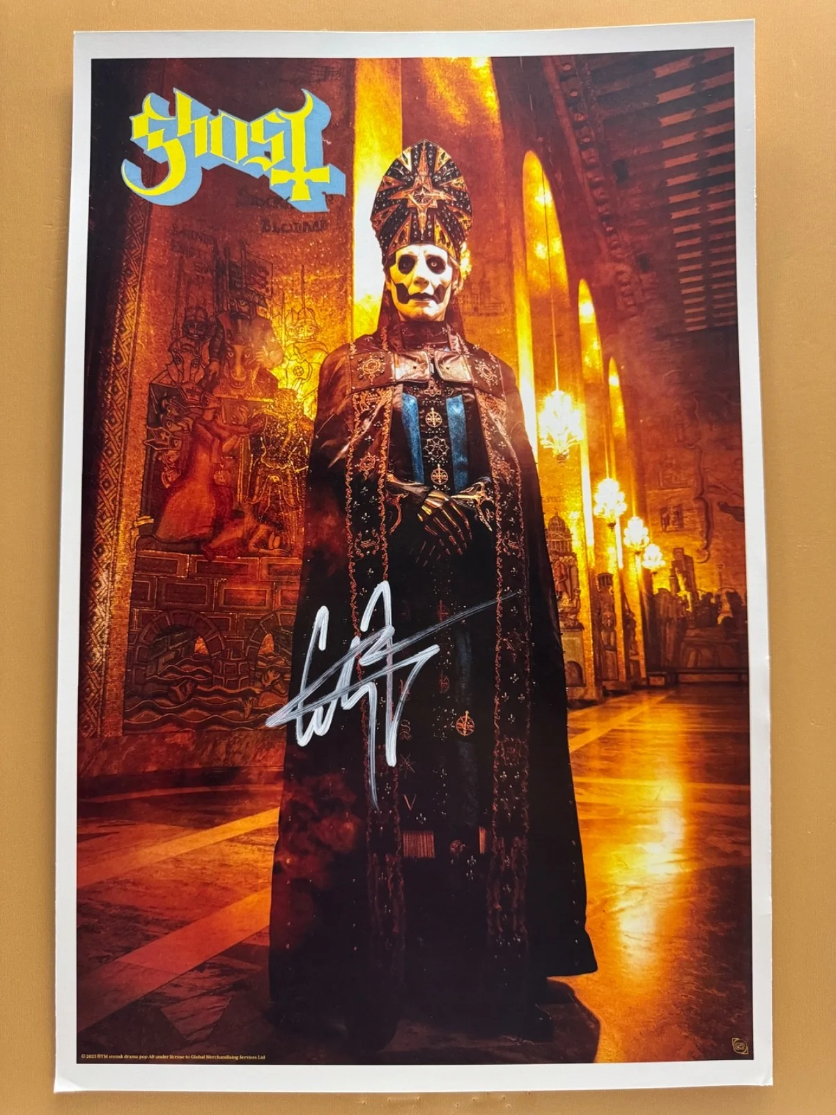 Tobias Forge — SIGNED GHOST 11x17 Band Poster COA by Tobias Forge - Ships FREE