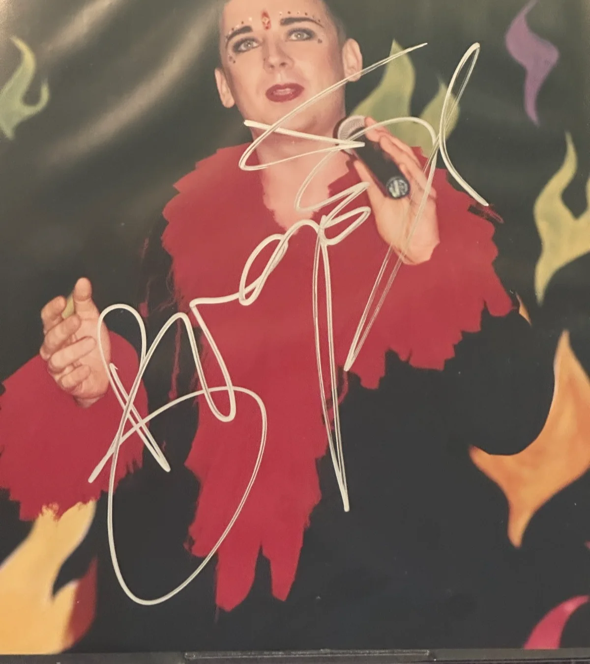 BOY GEORGE Signed 8 X 10 PHOTO Beckett Encapsulated, изображение 2