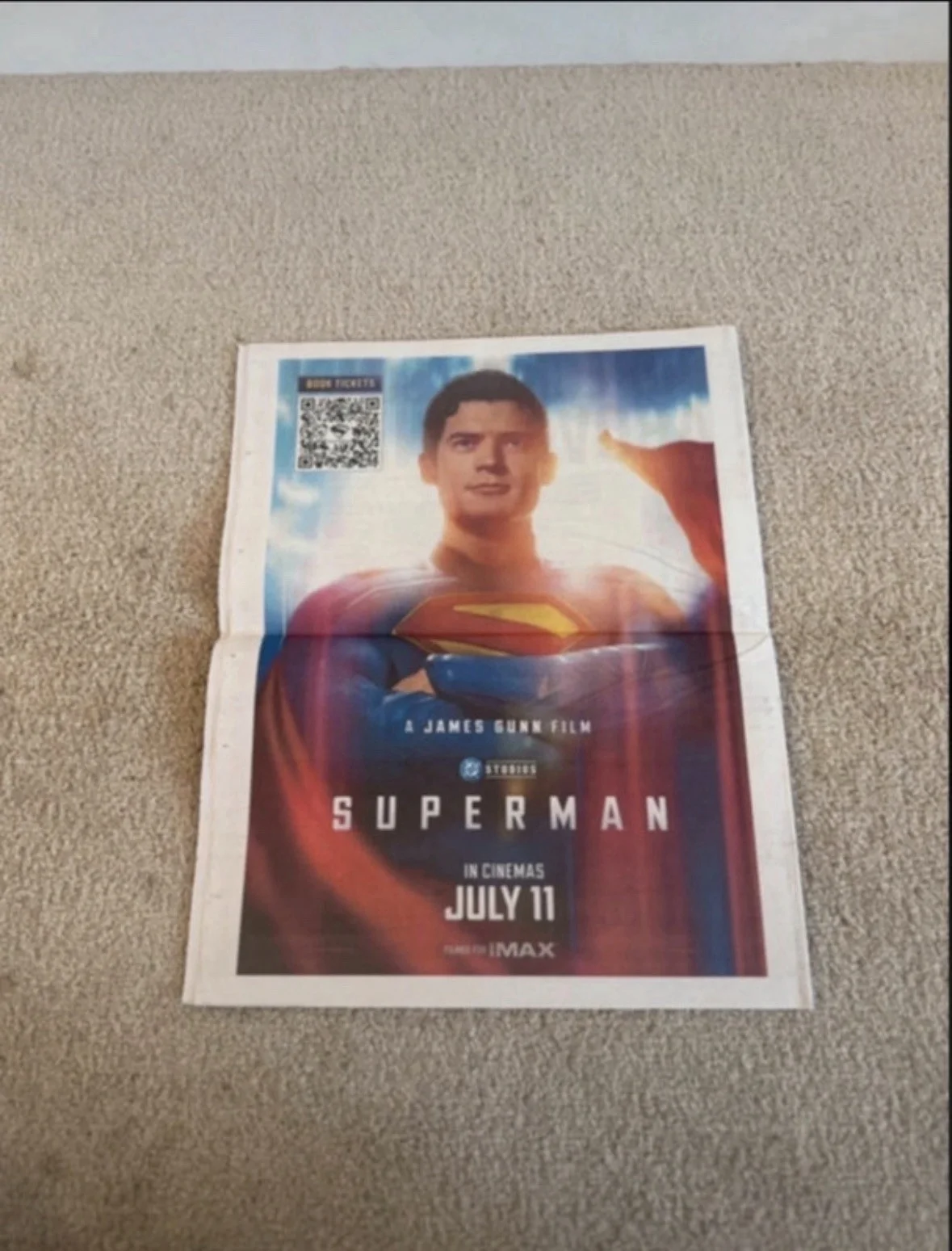 Genuine daily planet superman 2025 promo prop newspaper rare limited ., изображение 2