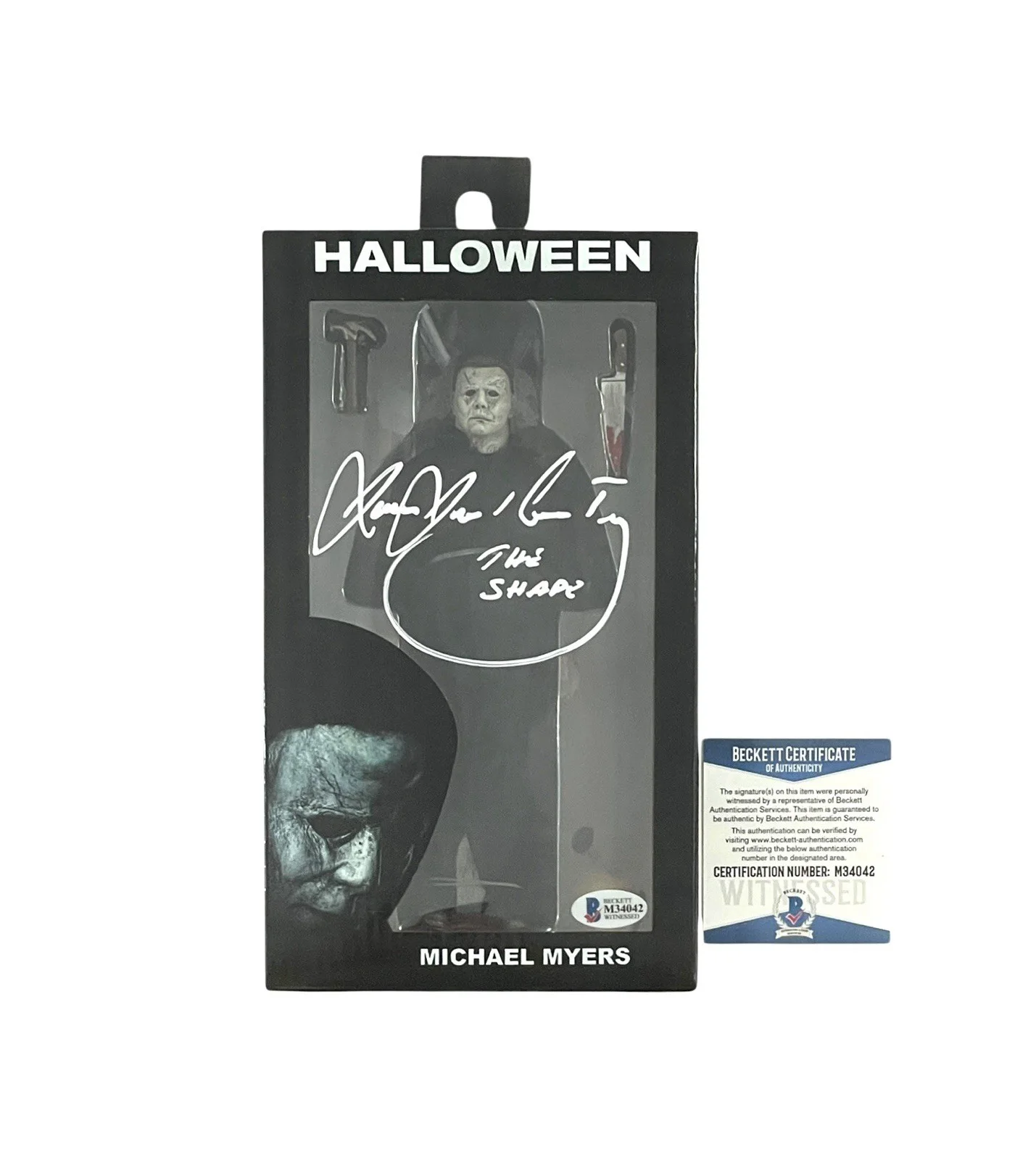 James Jude Courtney — Halloween Michael Myers Signed 8” Neca Action Figure James Jude Courtney Horror