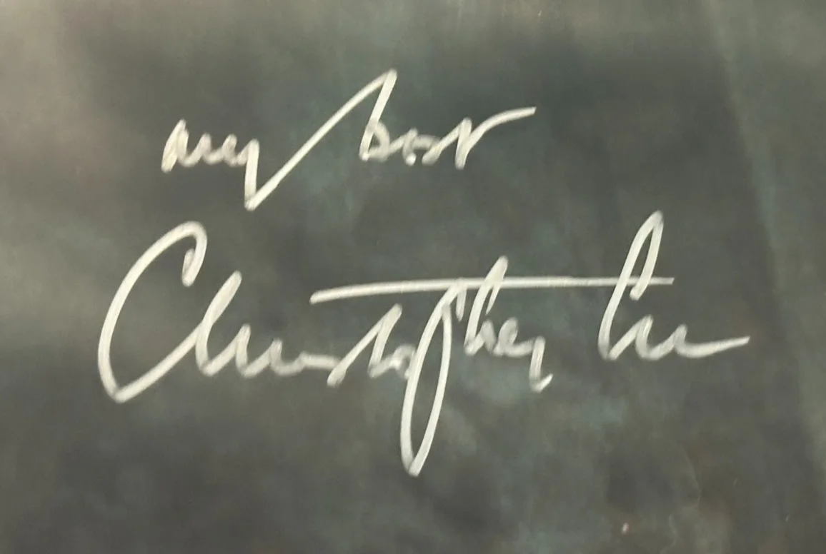 CHRISTOPHER LEE — CHRISTOPHER LEE Signed DRACULA 8 X 10 PHOTO Beckett Encapsulated, image 2